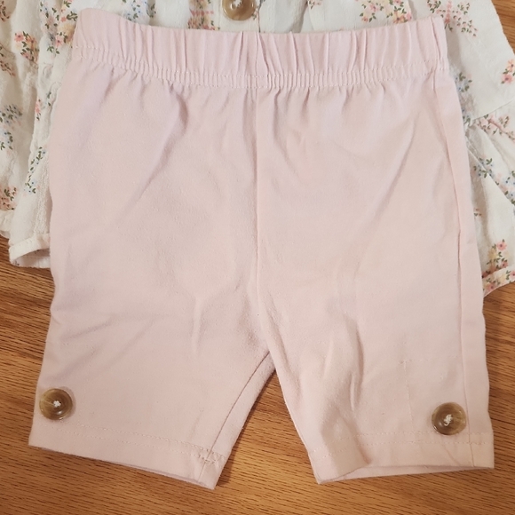 Little Lass White Floral Dress with Pink Bike Shorts 2T - Picture 16 of 17